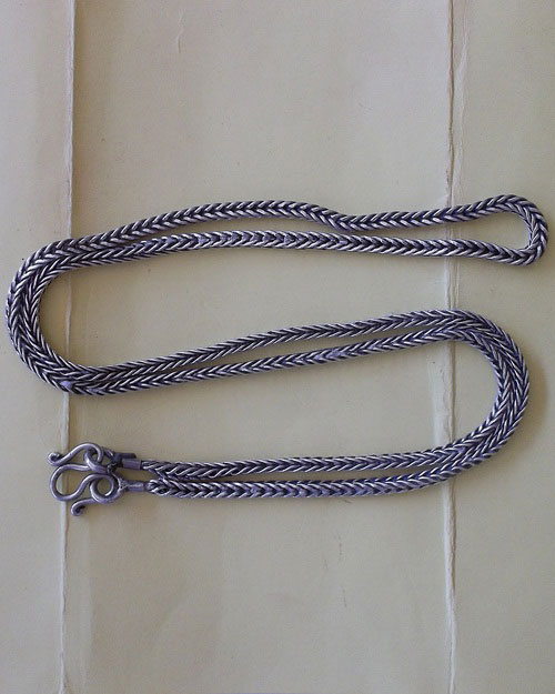 สร้อยคอเงิน มือ 2 ลายกระดูกงู