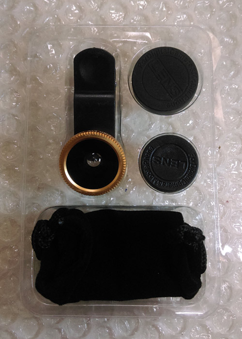 เลนส์ขยาย 3 in 1 LIEQI UNIVERSAL CLIP LENS [สีทอง] สำหรับถ่ายภาพด้วยกล้อง Smartphone, Ipad, Tablet