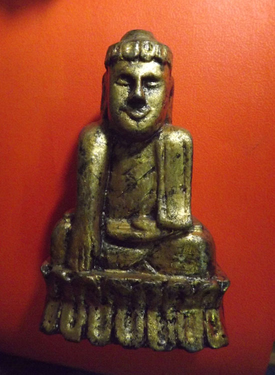 พระบูชาไม้แกะสลัก พระบัวเข็ม อุปคุต ขนาด4.3x7.2นิ้ว