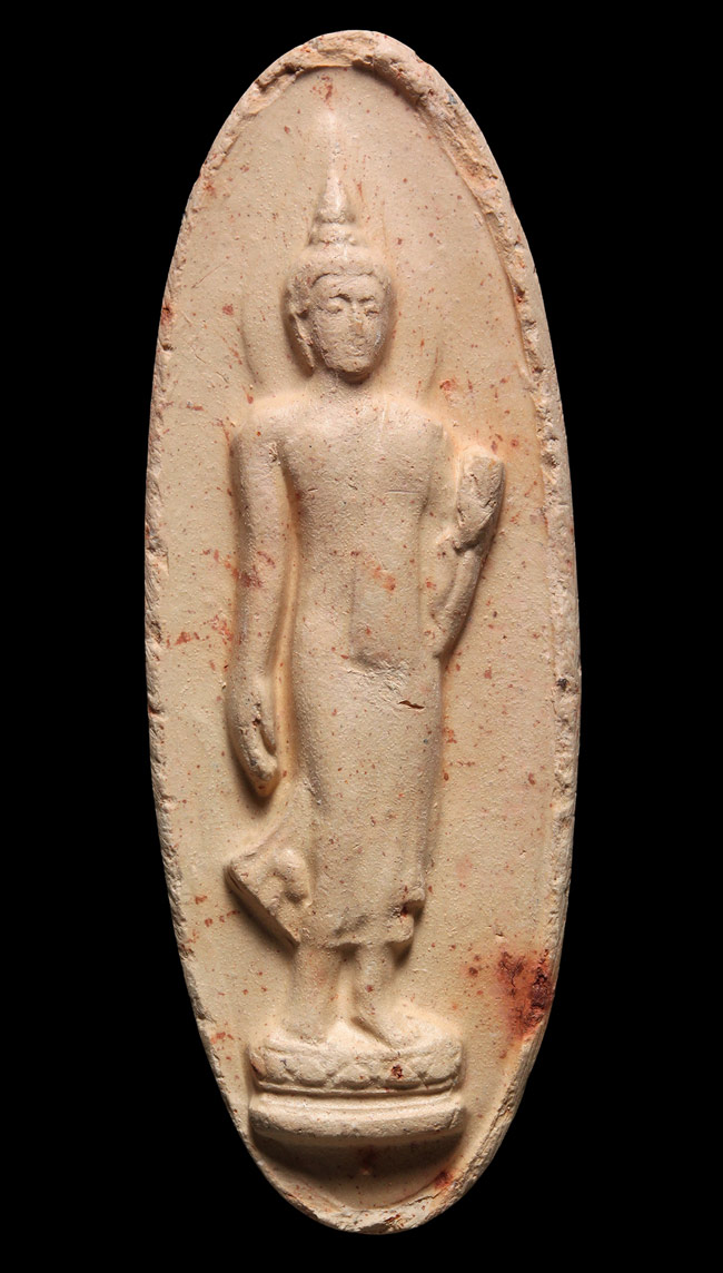 พระยี่สิบห้าศตวรรษ เนื้อดิน พิมพ์ถุงเงิน ถุงทอง สวยหายาก เคาะเดียว