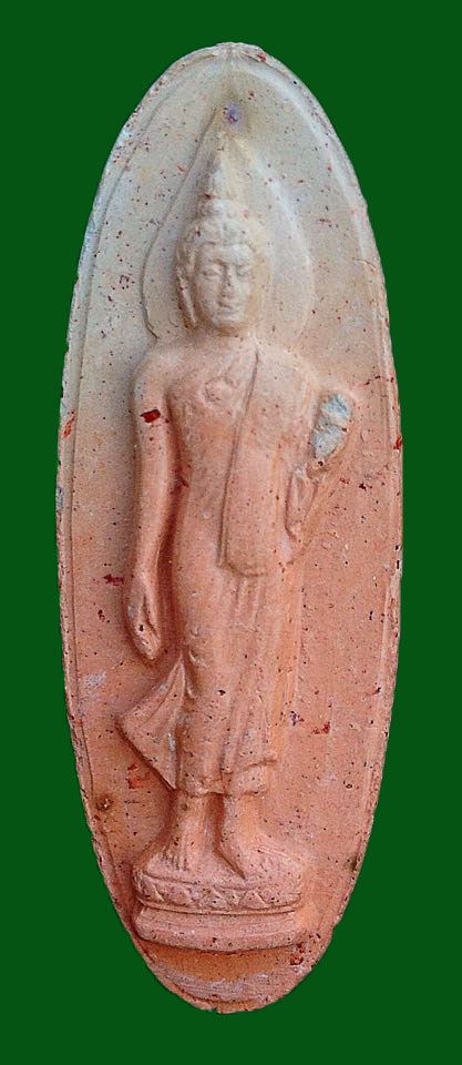 พระยี่สิบห้าศตวรรษ เนื้อดิน พิมพ์วงแหวน สวยหายาก เคาะเดียว