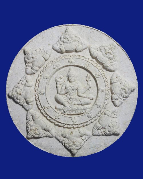 หลวงพ่อทวด จตุคามรามเทพ รุ่นบูรณะหลักเมืองปัตตานี 50 เนื้อว่านพิมพ์ใหญ่ 5.2 CM.  กล่องเดิม