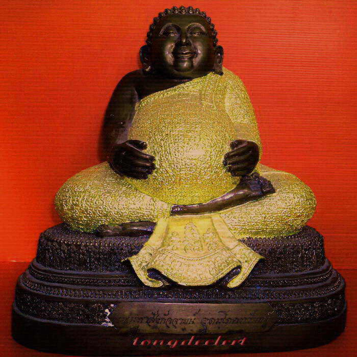 พระมหาสังกัจจายน์ อุดมโภคทรัพย์ หลวงพ่อเปิ่น วัดบางพระ หน้าตัก 9 นิ้ว ปิดทอง สวยมากค่ะ