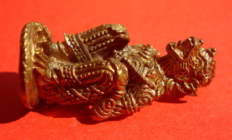 หนุมาน มหาปราบไตรจักร เนื้อปลอกลูกปืนก้นอุดผง หลวงพ่อสาคร