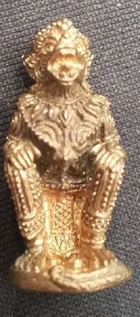 หนุมานมหาปราบไตรจักร  เนื้อปรอกลูกปืน   เคาะเดียวปิด 