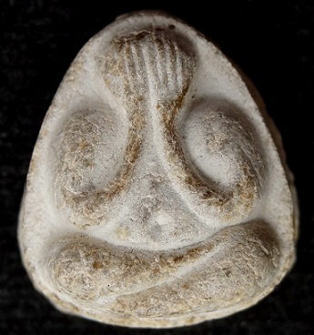 พระปิดตามหาเสน่ห์ หลังยันต์พุทโธ เนื้อเกสรนวลๆ 