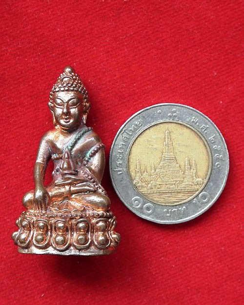 พระกริ่ง หลวงปู่เนย สมจิตโต ปี. ๒๕๕๔ เนื้อทองแดง 