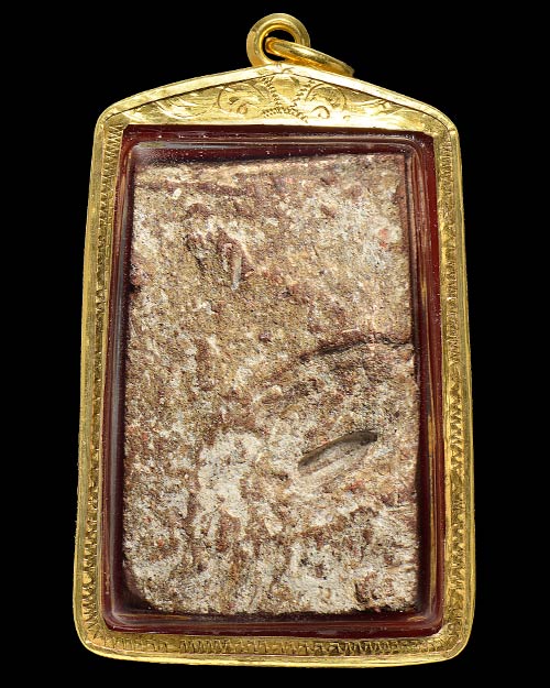 พระกรุนาดูนตัด9 จ.มหาสารคาม เนื้อมะขามเปียก พิมพ์ตุ๊กตา+เลี่ยมทองหนาหนา+บัตรรับรองครับ