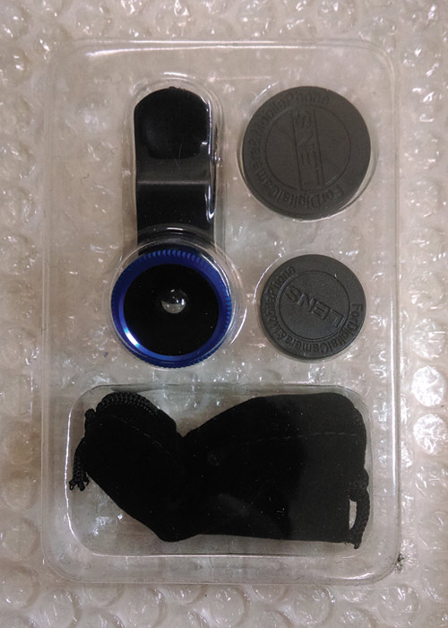 เลนส์ขยาย 3 in 1 LIEQI UNIVERSAL CLIP LENS [สีน้ำเงิน] สำหรับถ่ายภาพด้วยกล้อง Smartphone, Ipad, Tabl