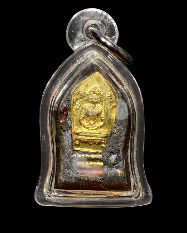 พระขุนแผนพิมพ์เล็กหลังเหรียญหนุมาน หลวงปู่หมุน ฐิตสีโล