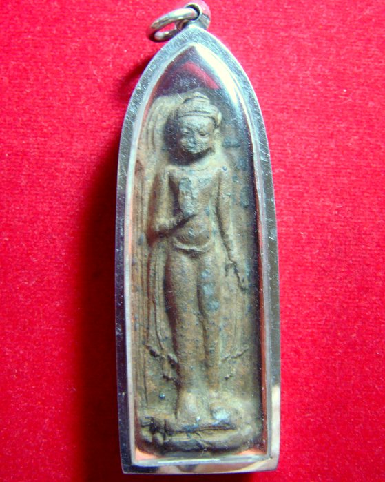 พระร่วงยืน พิมพ์ ประทานพรเนื้อดิน สุโขทัย