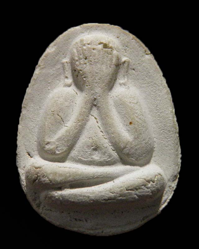 พระปิดตามพิมพ์จัมโบ้ เนื้อผง หลัง ว.น.จ.หลวงพ่อยิด วัดหนองจอก ประจวบฯ รุ่นนี้หายาก 