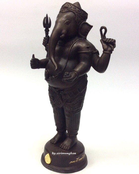 พระพิฆเนศ ปางยืนประทานพร รุ่น 100 ปี กรมศิลปากร ขนาดบูชา สูง 10.5 นิ้ว เนื้อโลหะผสม No.2633