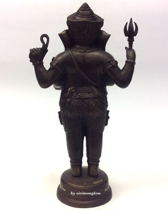 พระพิฆเนศ ปางยืนประทานพร รุ่น 100 ปี กรมศิลปากร ขนาดบูชา สูง 10.5 นิ้ว เนื้อโลหะผสม No.2633