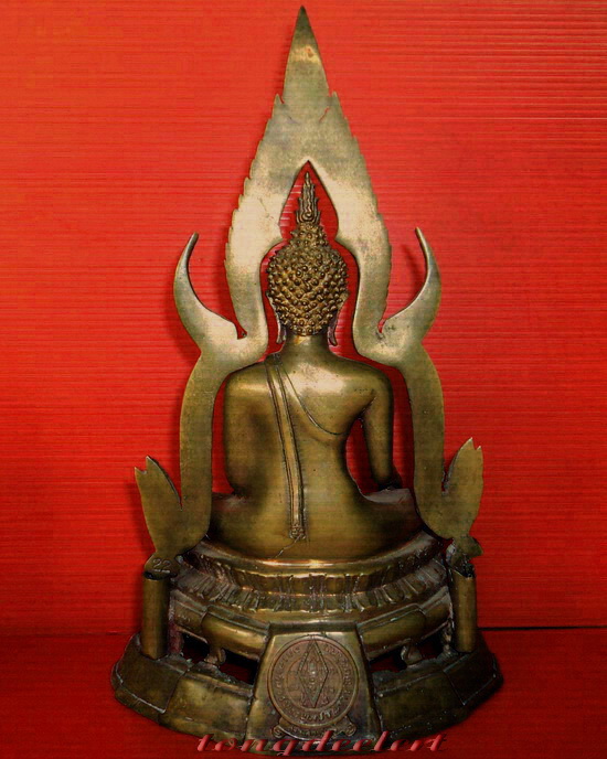 พระพุทธชินราชบูชา สำนักพุทธประทีป เนื้อทองผสม ตามุก หล่อดินไทย สวยมากค่ะ