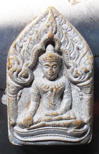 ยอดขุนพลหลังยันต์นะอกแตกฝังตระกรุดหลวงพ่อสาคร วัดหนองกลับ สวยๆตอกโค๊ตหมายเลข 