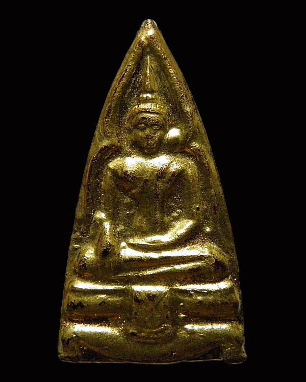 พระเนื้อตะกั่วลงรักปิดทอง รุ่น 2 หลวงพ่อยุ้ย วัดบางกะปิ กรุงเทพฯ พิมพ์ใหญ่ สร้างจากเนื้อเก่าพระกรุวั