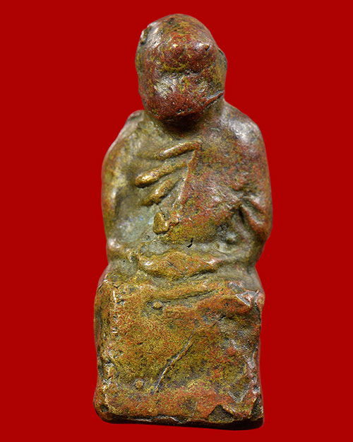 รูปหล่อฐานเต๋า หลวงพ่อเขียน วัดถ้ำเณร จ.พิจิตร เนื้ออมแดง นิยมครับ