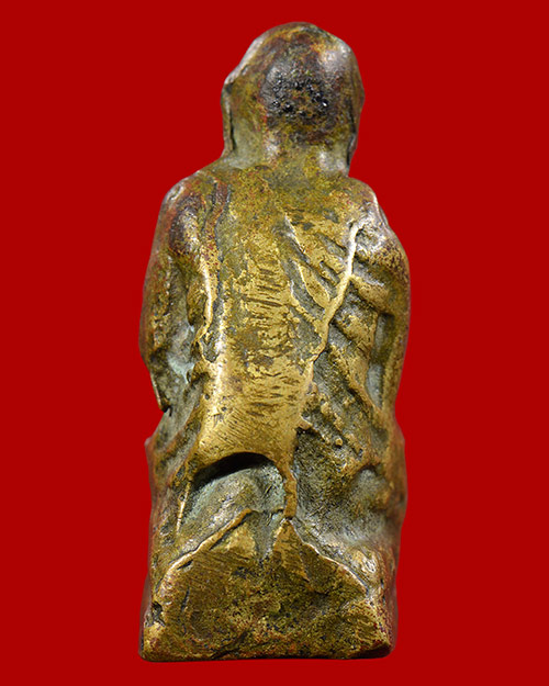 รูปหล่อฐานเต๋า หลวงพ่อเขียน วัดถ้ำเณร จ.พิจิตร เนื้ออมแดง นิยมครับ