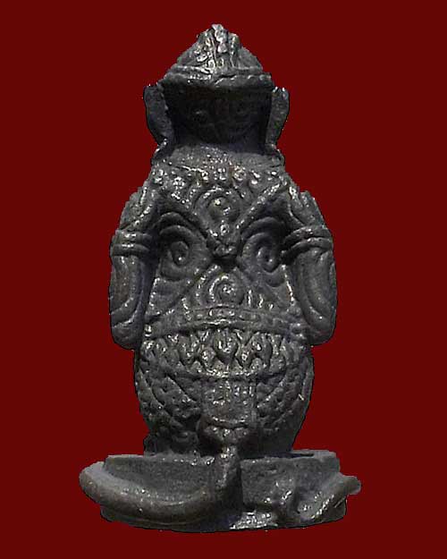 หนุมานสำราญทรัพย์ หลวงปู่คำบุ รุ่นแรก ปี 53 เนื้อตะกั่ว 1 ใน 250 ตน กล่องเดิม 1200 -