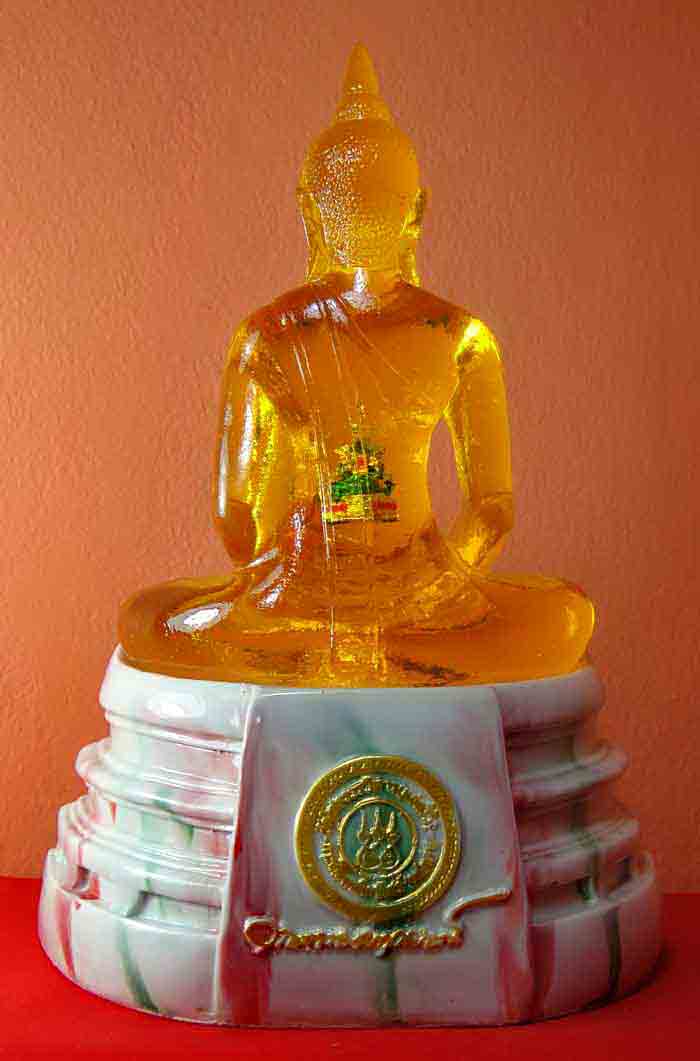 ***พระบูชาพระพุทธโสธร ขนาดหน้าตัก ๕ นิ้ว พระบูชาพระพุทธโสธร ขนาดหน้าตัก ๕ นิ้ว เนื้อเรซิ่นใสสีเหลือง