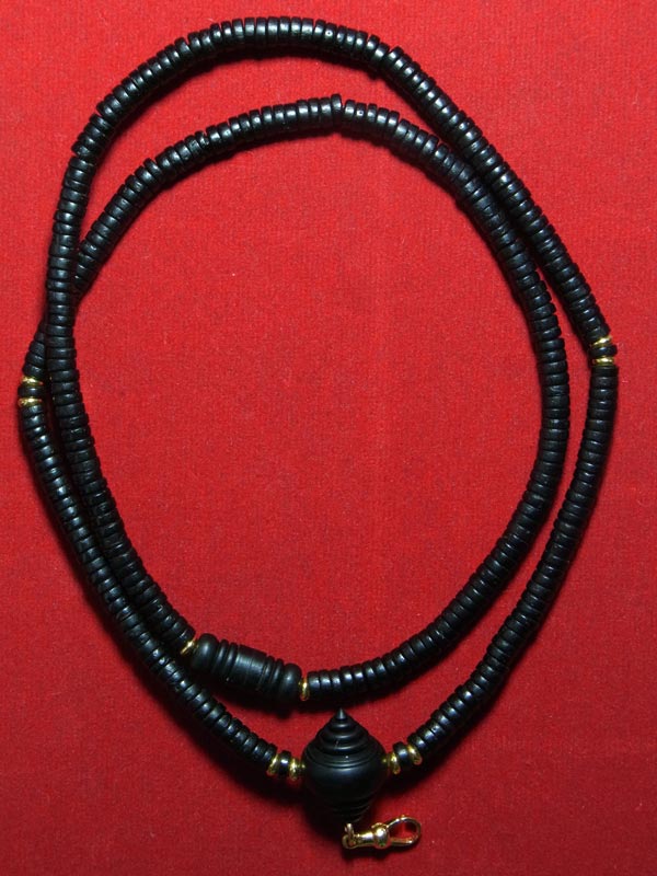 สร้อยกะลา แต่งทองคำแท้