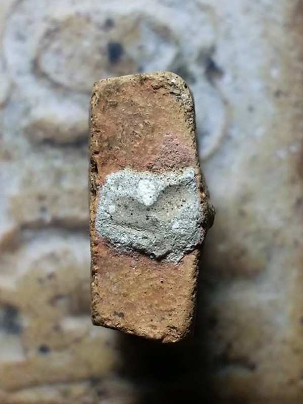 พระหลวงพ่อผาด วัดดงตาล (บรรจุกรุ) พิมพ์ทรงเสือผงอุดเต็ม พร้อมบัตรรับรอง