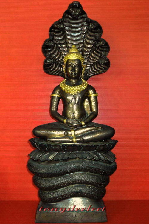 พระบูชาปางนาคปรกศิลปะลพบุรี(พระประจำวันเสาร์) หลวงพ่อแพ วัดพิกุลทอง จ.สิงห์บุรี สองถอด สวยมากค่ะ