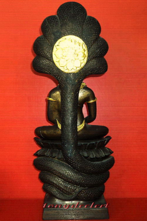 พระบูชาปางนาคปรกศิลปะลพบุรี(พระประจำวันเสาร์) หลวงพ่อแพ วัดพิกุลทอง จ.สิงห์บุรี สองถอด สวยมากค่ะ