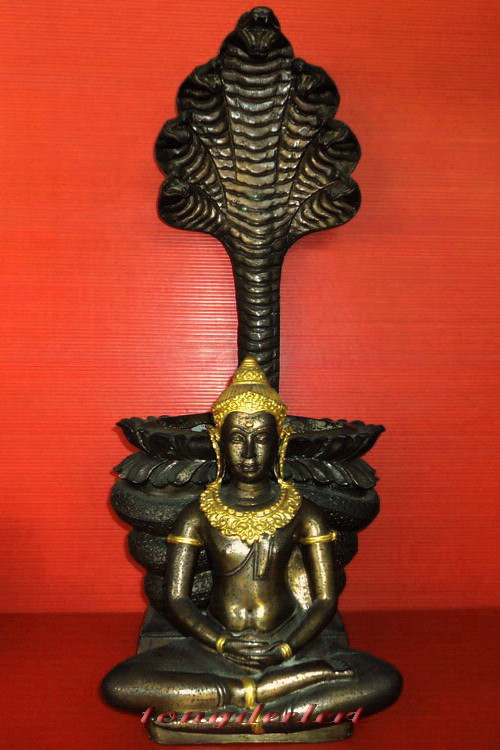 พระบูชาปางนาคปรกศิลปะลพบุรี(พระประจำวันเสาร์) หลวงพ่อแพ วัดพิกุลทอง จ.สิงห์บุรี สองถอด สวยมากค่ะ