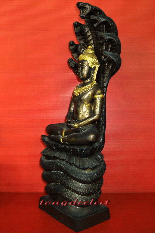 พระบูชาปางนาคปรกศิลปะลพบุรี(พระประจำวันเสาร์) หลวงพ่อแพ วัดพิกุลทอง จ.สิงห์บุรี สองถอด สวยมากค่ะ