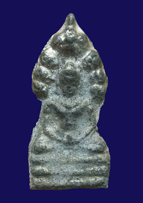 พระนาคปรก กรุวัดราชบูรณะ เนื้อชินเงิน