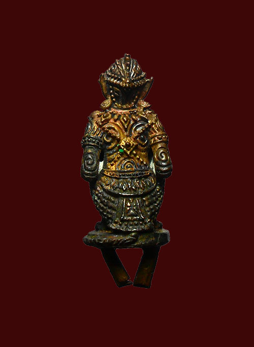 ((เคาะเดียว))หนุมาน รุ่นมหาปราบไตรจักร เนื้อชนวน สังฆวานร ก้นเดือย อุดผงพรายกุมาร สร้าง 999 ตน 