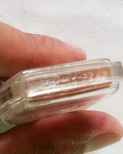 แพะแกะเขาควายเผือก สีน้ำผึ้ง หลวงพ่อสิน วัดระหารใหญ่ ระยอง ขนาดฐาน 2.5ซ.ม