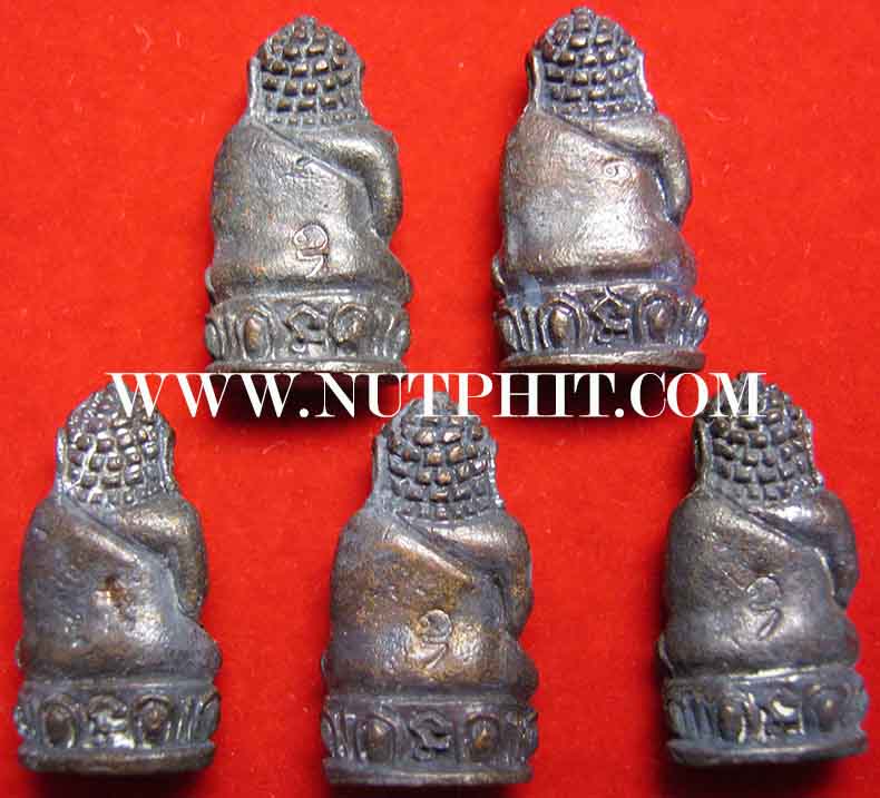 26*พระชัยวัฒน์จิ๋วเนื้อระฆังเก่าแช่น้ำมนต์*หลวงพ่อเกษม 5 องค์แชมป์ทุกองค์*