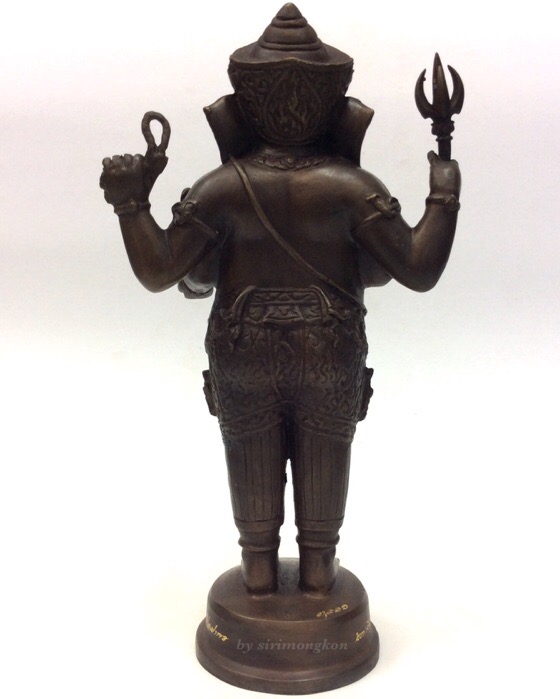 พระพิฆเนศ ปางยืนประทานพร รุ่น 100 ปี กรมศิลปากร ขนาดบูชา สูง 10.5 นิ้ว เนื้อโลหะผสม No.1811