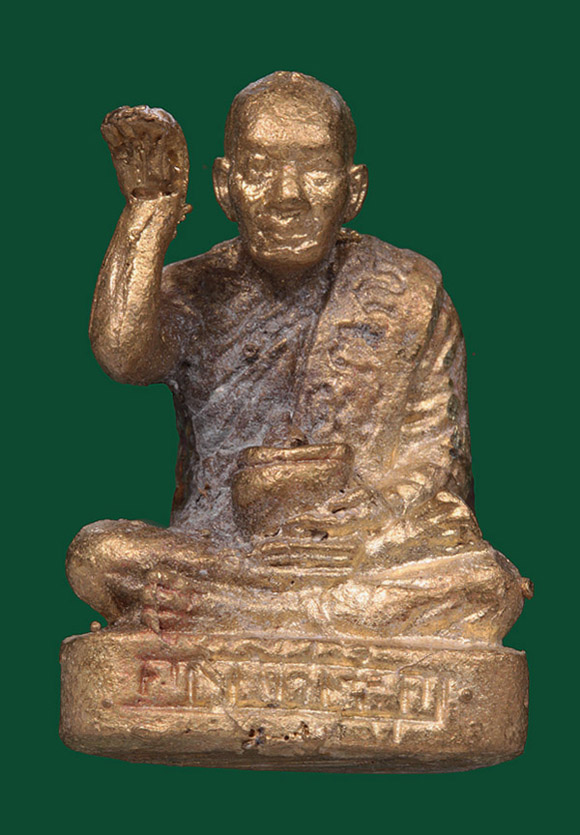 + หล่อโบราณนั่งอวยพรรุ่นแรก!!! พ่อท่านเอื้อม วัดบางเนียน +