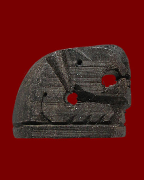 พญาเสือดำ หลวงปู่หงษ์ พรหมปัญโญ วัดเพชรบุรี จ.สุรินทร์ รุ่น ไตรมาส"ดี๊ ดี" อธิษฐานจิตไตรมาส ปี ๒๕๔๓