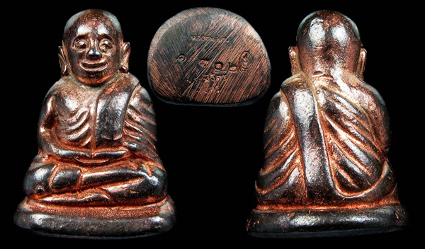 รูปหล่อพิมพขี้ตา หลวงพ่อเงิน รุ่นพระพิจิตร เนื้อนวะโลหะแก่ทอง ลป.หงษ์ ลป.คำพันธ์ ลป.หมุน ร่วมปลุกเสก