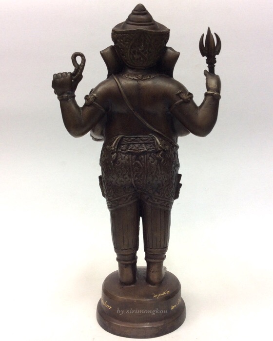 พระพิฆเนศ ปางยืนประทานพร รุ่น 100 ปี กรมศิลปากร ขนาดบูชา สูง 10.5 นิ้ว เนื้อโลหะผสม No.2391