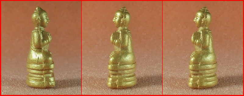 พรายกุมารทอง เนื้อผงพรายกุมาร รุ่นแรก หลวงพ่อสาคร วัดหนองกรับ จ.ระยอง ปี 2552