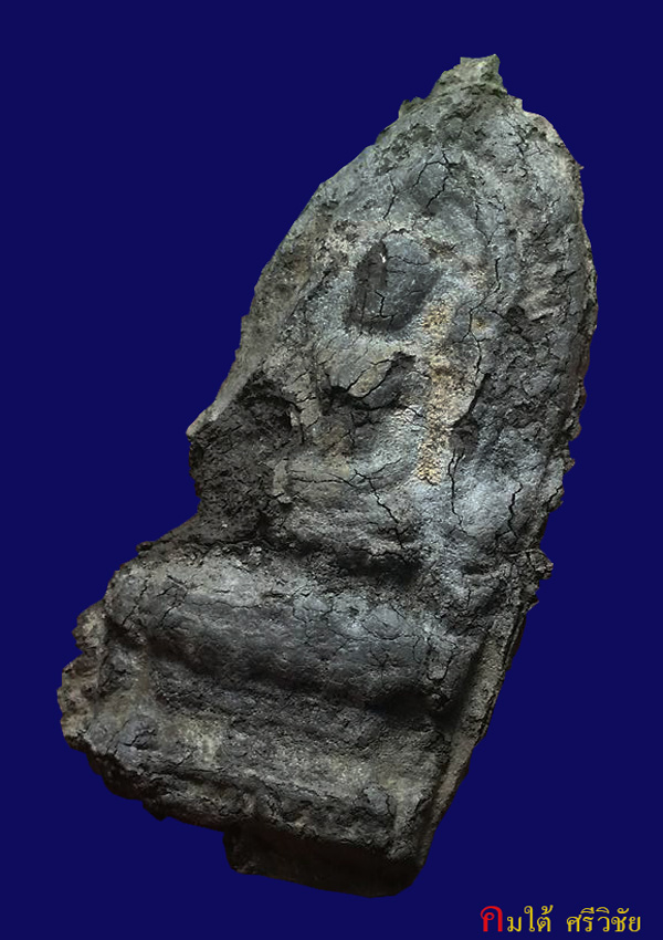 พระซุ้มนครโกษา พิมพ์ฐานสูง กรุวัดกาญจนาราม (วัดกำแพง)เนื้อชินเงิน อ.กาญจนดิษฐ์ จ.สุราษฏร์ธานี