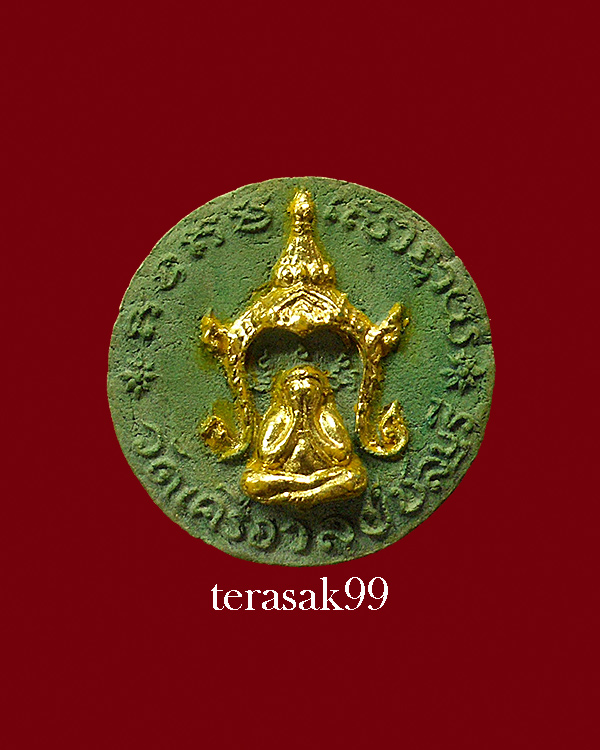 พระปิดตาพิมพ์จันทร์ลอย เนื้อเขียว เจ้าคุณวิเชียร วัดเครือวัลย์ จ.ชลบุรี ราคาเบาๆ