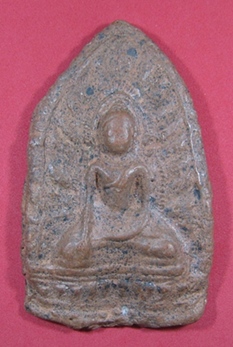 พระกลีบขนุนเนื้อดิน กรุมหาธาตุ สุโขทัย ศิลปะสุโขทัยยุคต้น พระเนื้อดินอายุ 700 ปีขึ้นไป