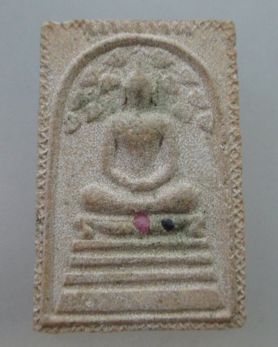 20 B พระสมเด็จปรกโพธิ์หลวงพ่อหยอด วัดแก้วเจริญ จ สมุทรสงคราม ปี๓๘ โรยพลอย