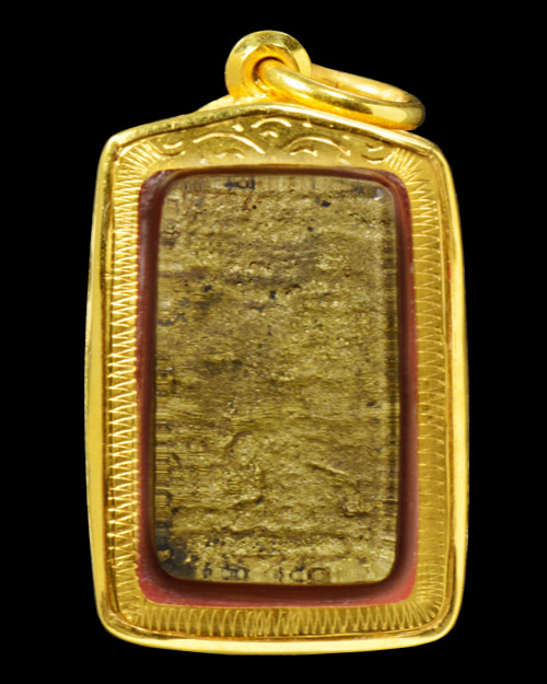 พระแผงตัดเดี่ยว กรุ จ.อยุธยา ลงรักปิดทอง+เลี่ยมทองครับ