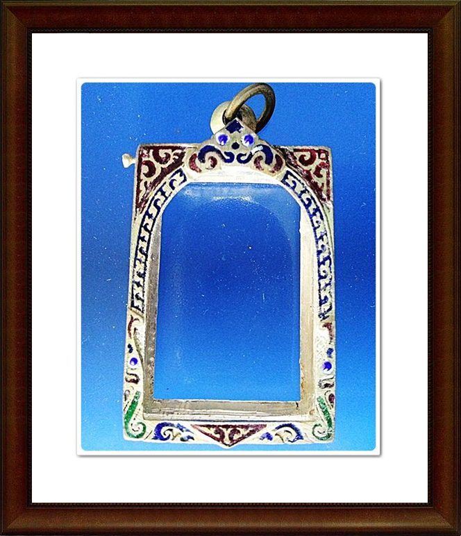 ตลับพระสมเด็จ เงินลงยา