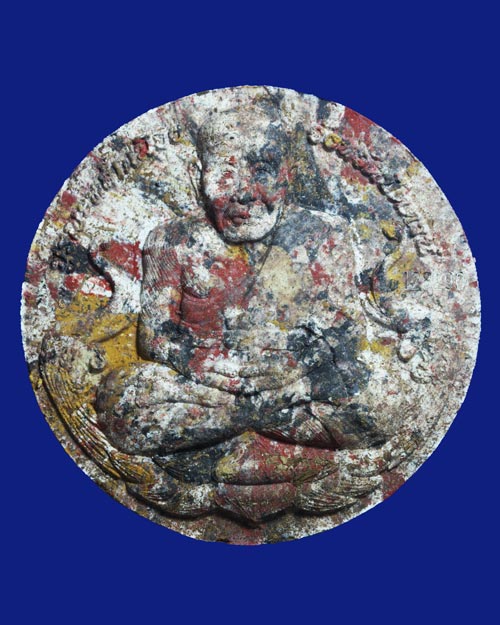 หลวงพ่อทวด จตุคามรามเทพ รุ่นบูรณะหลักเมืองปัตตานี 50 เนื้อว่านพิมพ์ใหญ่ 5.2 CM.  กล่องเดิม