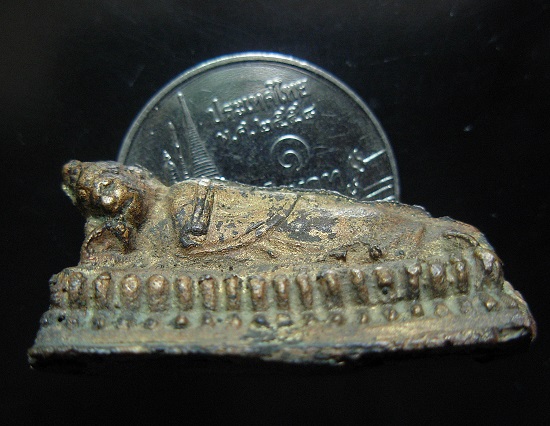 รูปหล่อพระประจำวัน(อังคาร) พระปางไสยาสน์ ล.ป.ใจ วัดเสด็จ ปี2940 จ.สมุทรสงคราม 