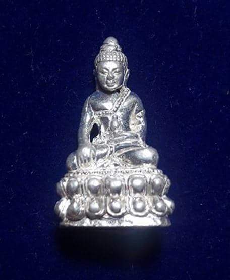 พระกริ่งเล็ก หลวงพ่อสิน วัดละหารใหญ่ เนื้อกะไหล่เงิน ตอกโค๊ตนะ ก้นอุดผงพุทธคุณ